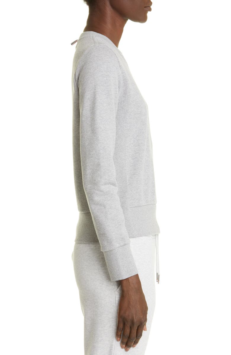 Thom Browne 4-Bar Cotton Sweatshirt, Alternate, color, 