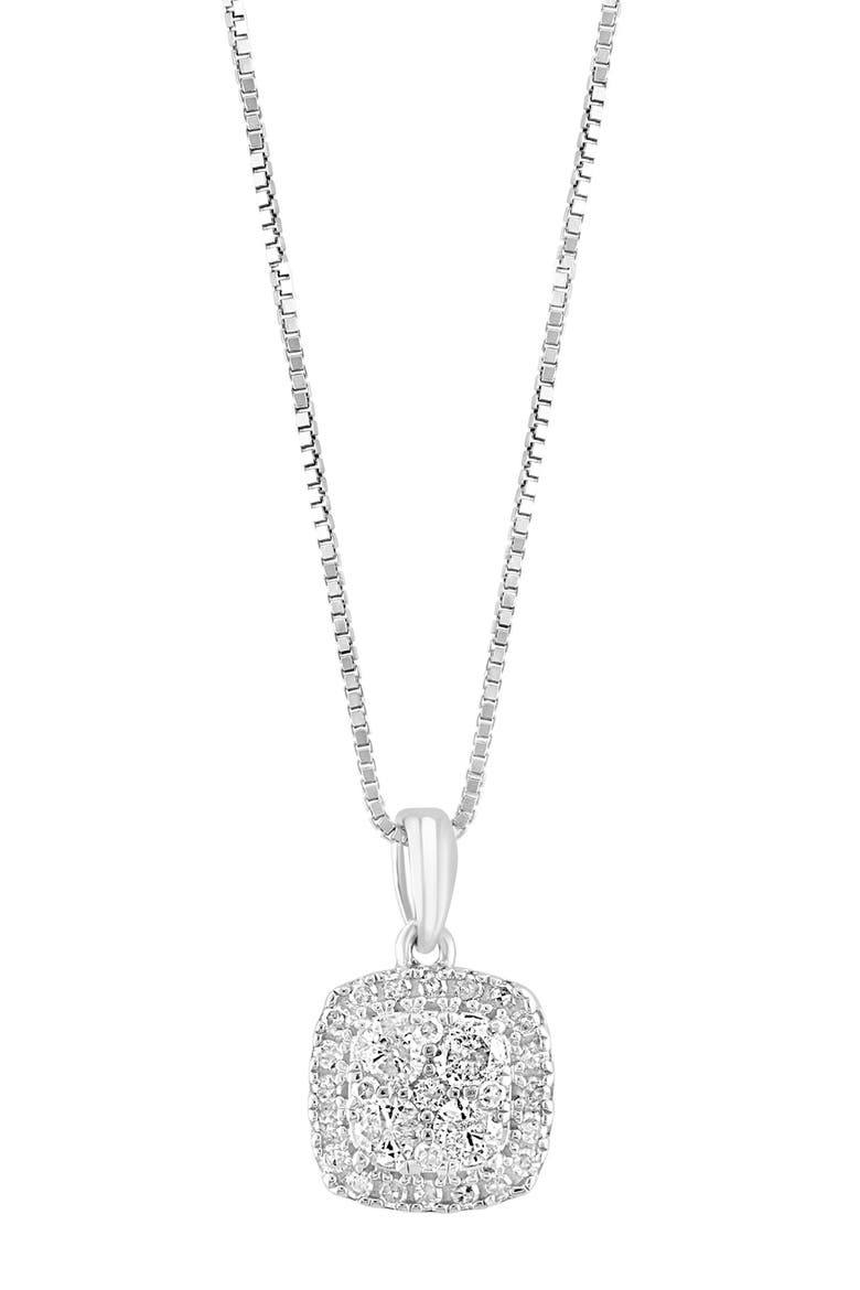 Diamond Pendant Necklace, Alternate, color, SILVER
