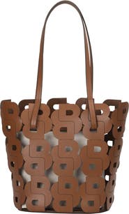 BOSS Double B Monogram Leather Tote