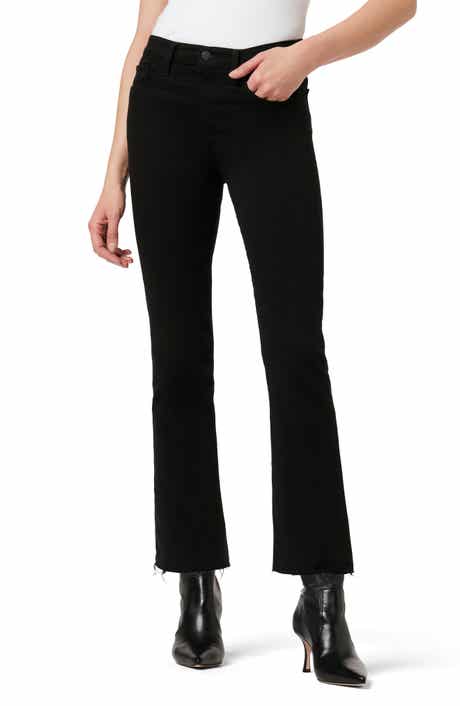 The Callie Raw Hem Crop Bootcut Jeans