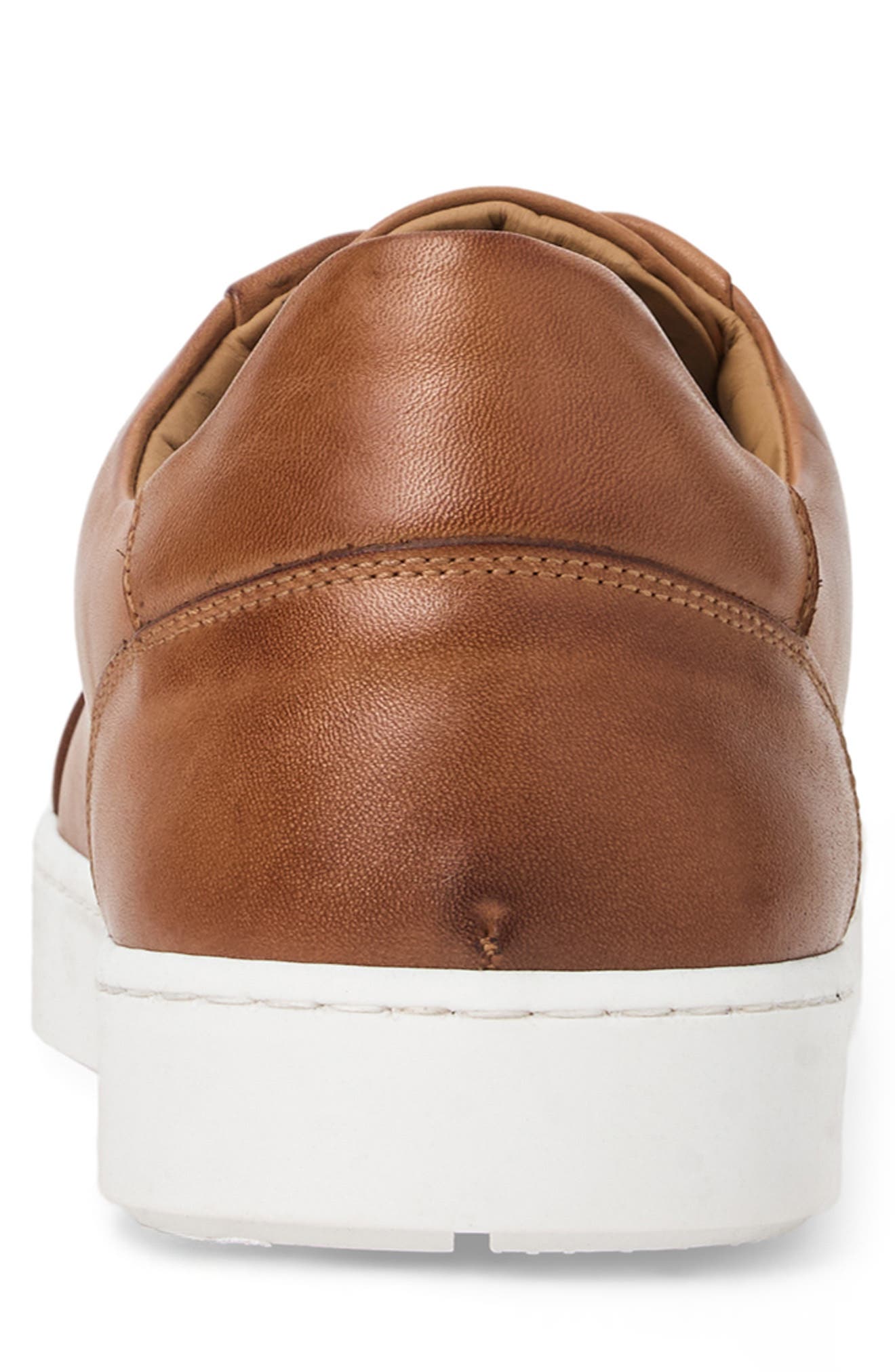 Damiano Low Top Leather Sneaker, Alternate, color, COGNAC LEATHER