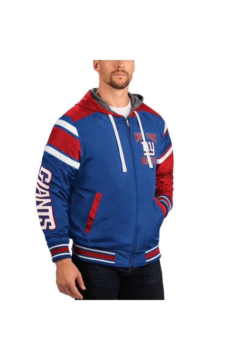 Men's G-III Sports by Carl Banks Royal/Gray New York Giants Extreme Full Back Reversible Hoodie Full-Zip Jacket, Alternate, color, Royal