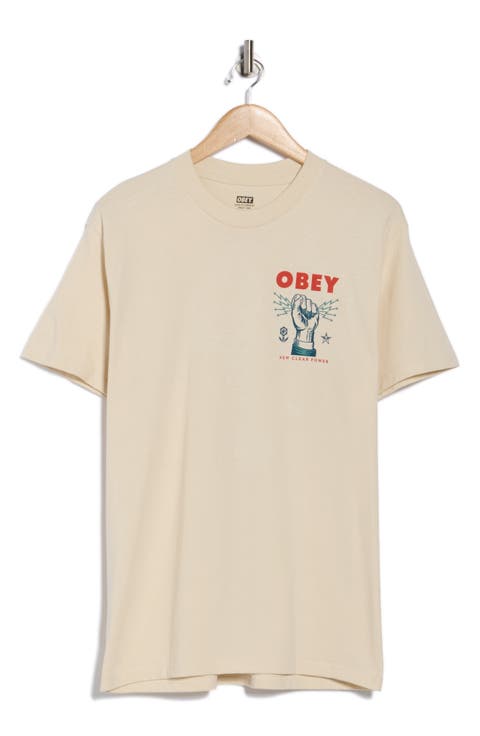 New Clear Power Cotton Graphic T-Shirt