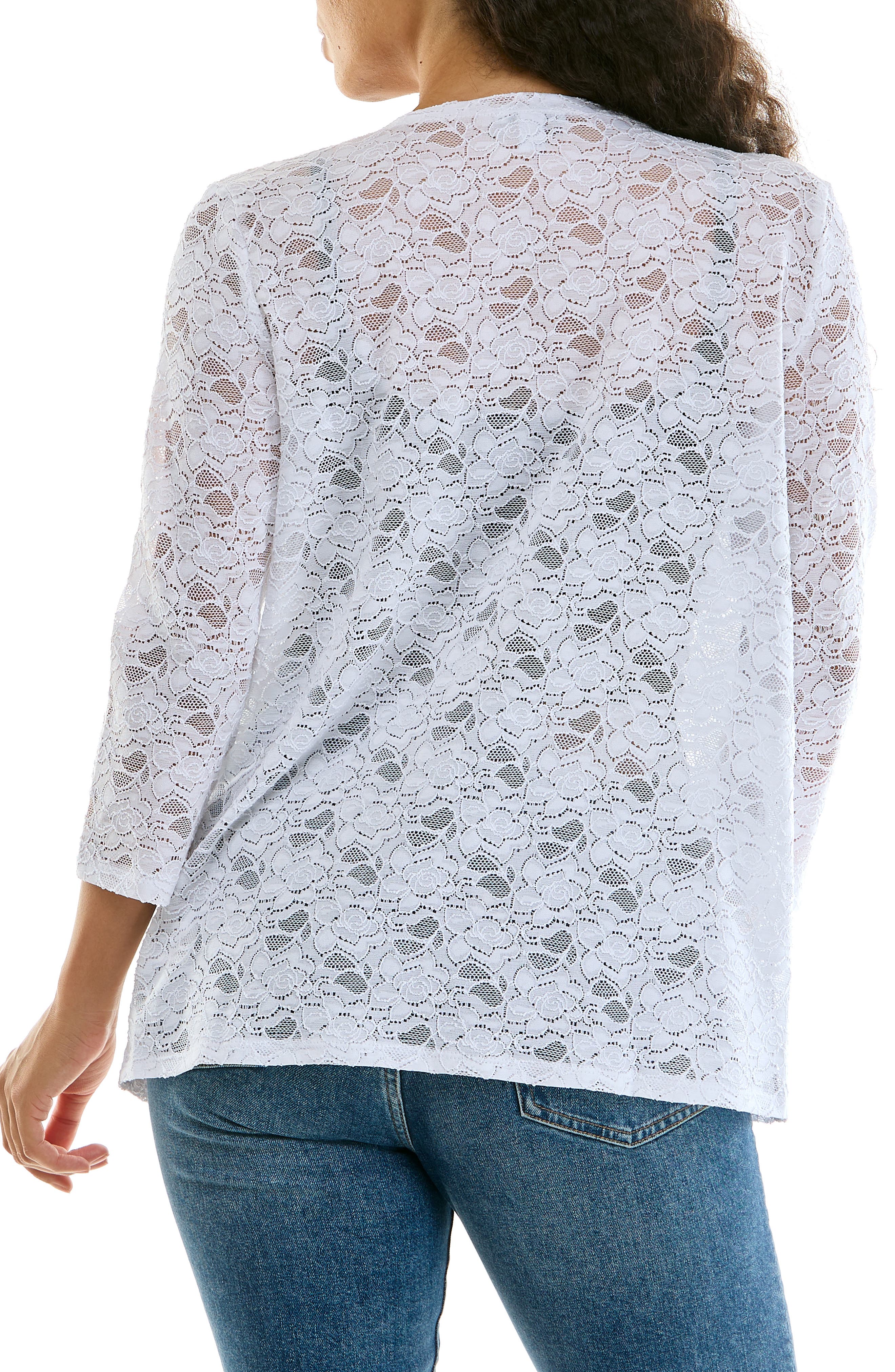 Lace Three-Quarter Sleeve Bolero - image 4