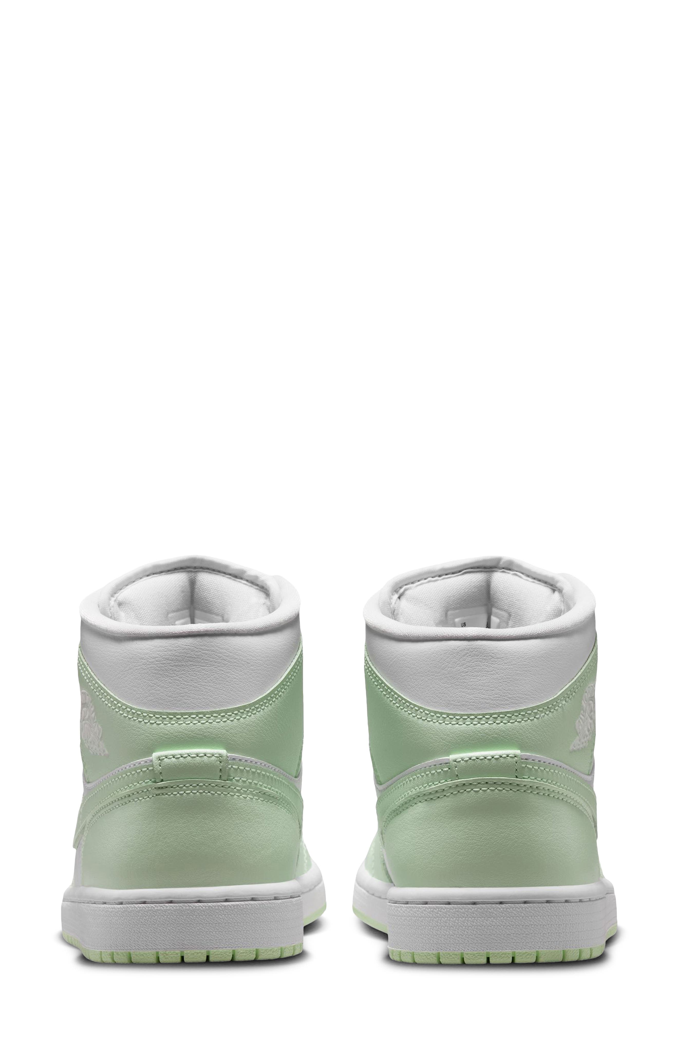 Jordan Air Jordan 1 Mid Sneaker, Alternate, color, WHITE/ VOLT TINT