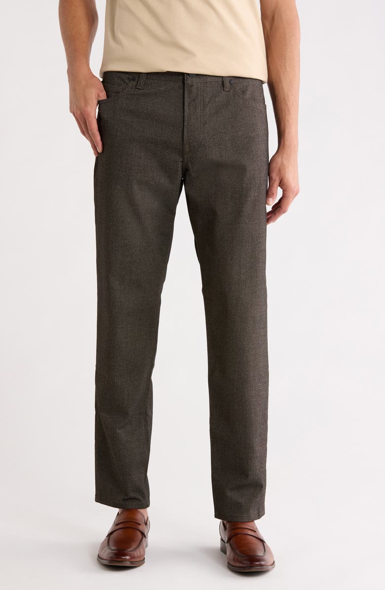 BOSS Maine Regular Fit Straight Leg Jeans, Main, color, Light Beige