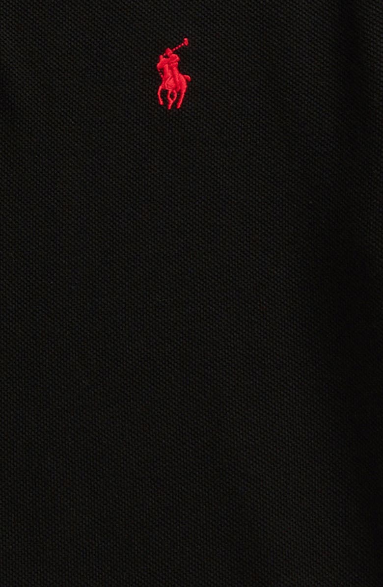 Polo Ralph Lauren Kids' Solid Cotton Piqué Knit Polo, Alternate, color, Polo Black
