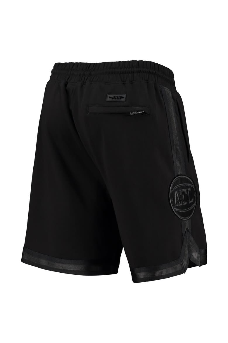 Men's Pro Standard Atlanta Hawks Triple Black Gloss Shorts, Alternate, color, Black