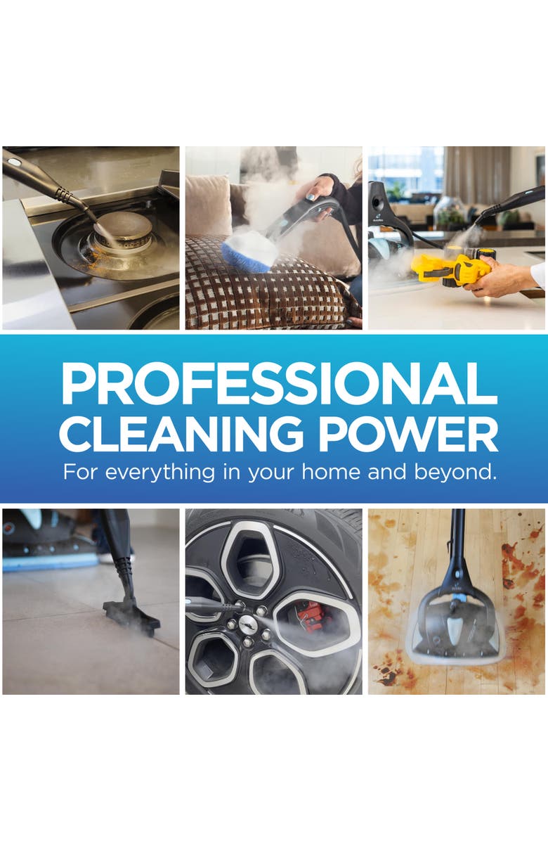 Euroflex Vapour Pro 20-Piece All-in-One Steam Mop, Alternate, color, Black