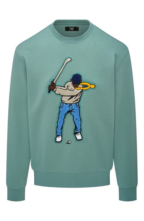 Core Embroidered Swingman Crewneck Sweatshirt