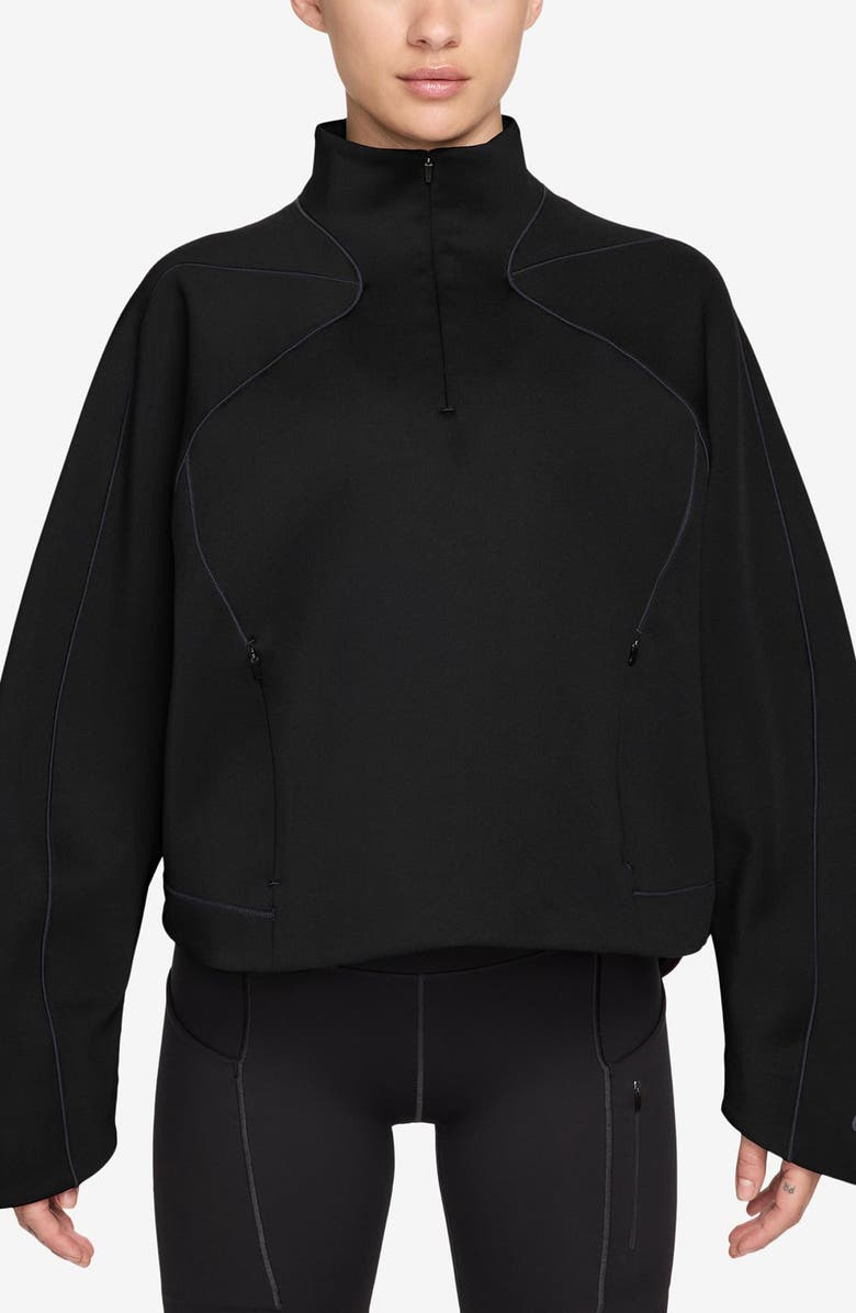 Nike Universa Dri-FIT Quarter Zip Pullover, Main, color, 010 Black/ Dark Smoke Grey