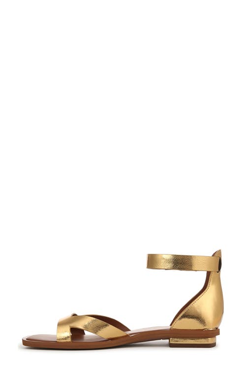 Franco Sarto Elisa Ankle Strap Sandal In Gold