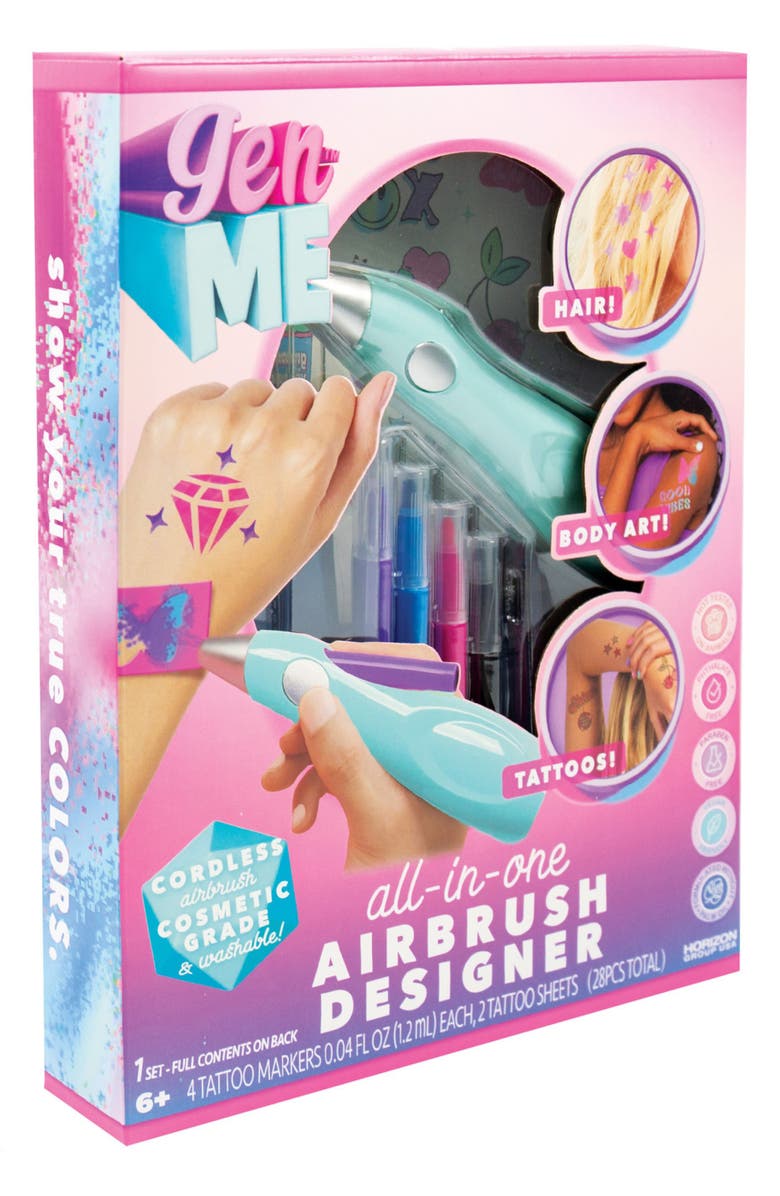 GEN-ME Kids' All-in-One Airbrush Designer Kit, Alternate, color, 