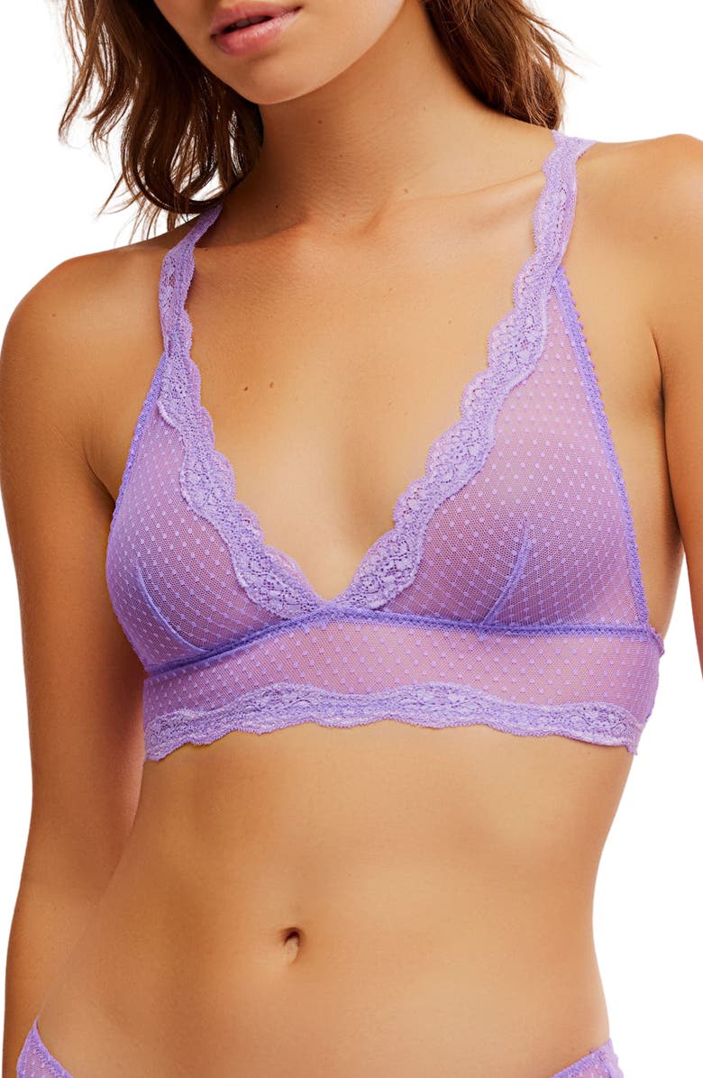 Free People Intimately FP Midweek Longline Bralette, Main, color, Violet Panic