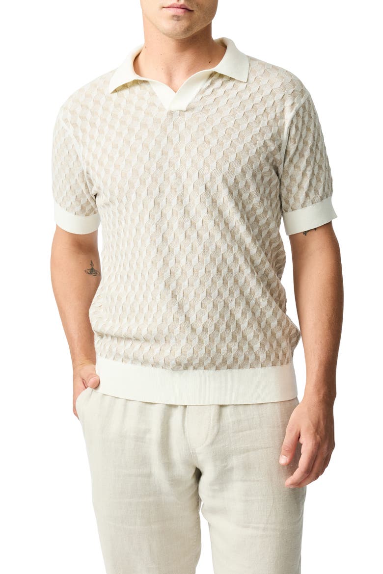 Galdfield Johnny Collar Polo, Main, color, CREAM