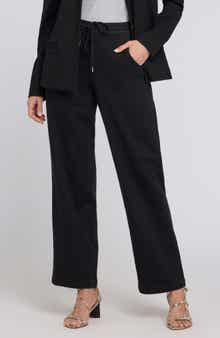 Relaxed Drawstring Wide Leg Jeans