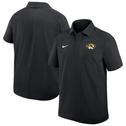 Men's Nike Black Missouri Tigers Woven Polo
