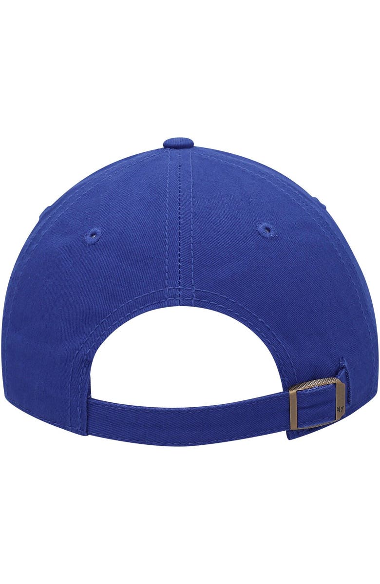 '47 Women's '47 Royal Kansas Jayhawks Miata Clean Up Logo Adjustable Hat, Alternate, color,