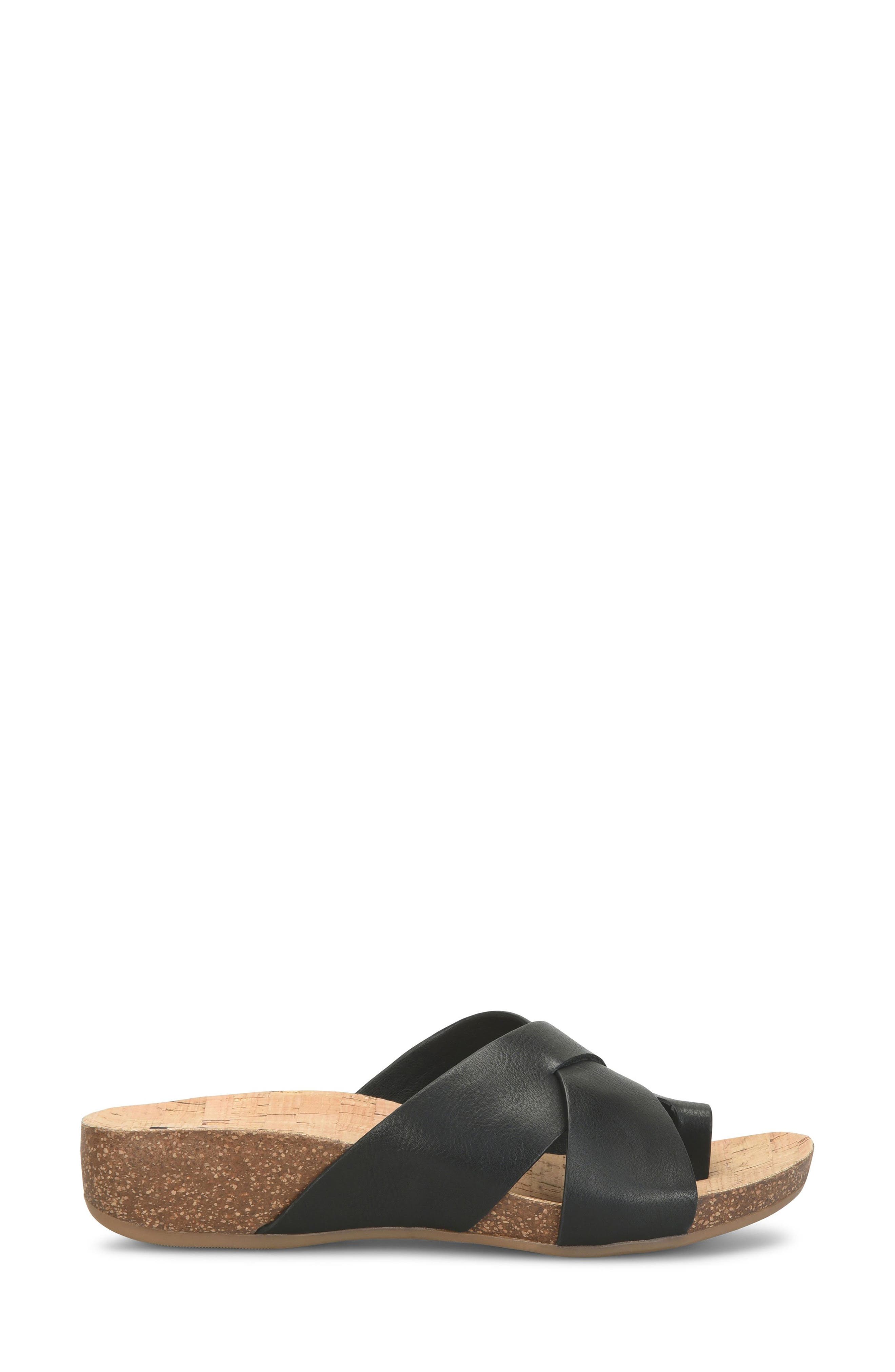 KORKS Micha Toe Post Sandal, Alternate, color, Black
