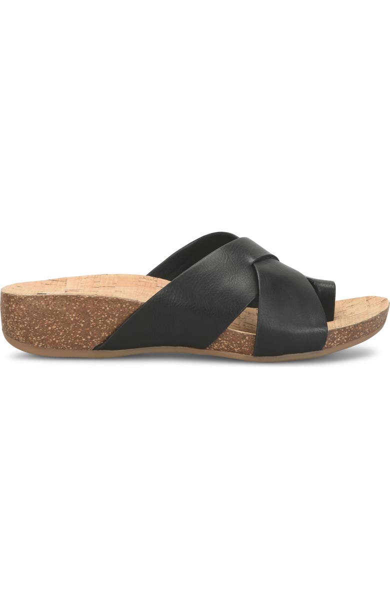 KORKS Micha Toe Post Sandal, Alternate, color, Black