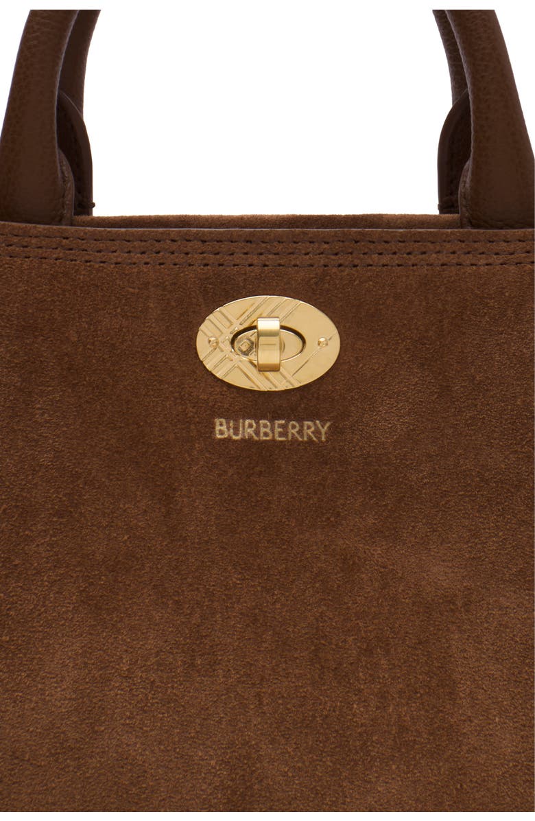 Burberry Mini Cotswolds Tote, Alternate, color, Hazel Brown