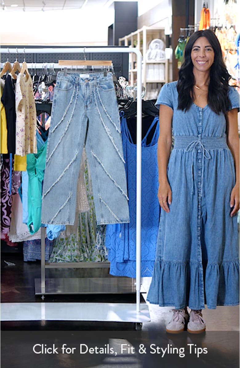 Kids' Fringe Straight Leg Jeans, sales video thumbnail