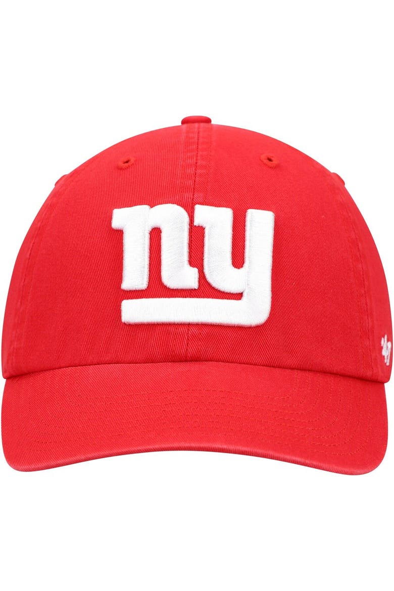 Men's '47 Red New York Giants Secondary Clean Up Adjustable Hat, Alternate, color, Red