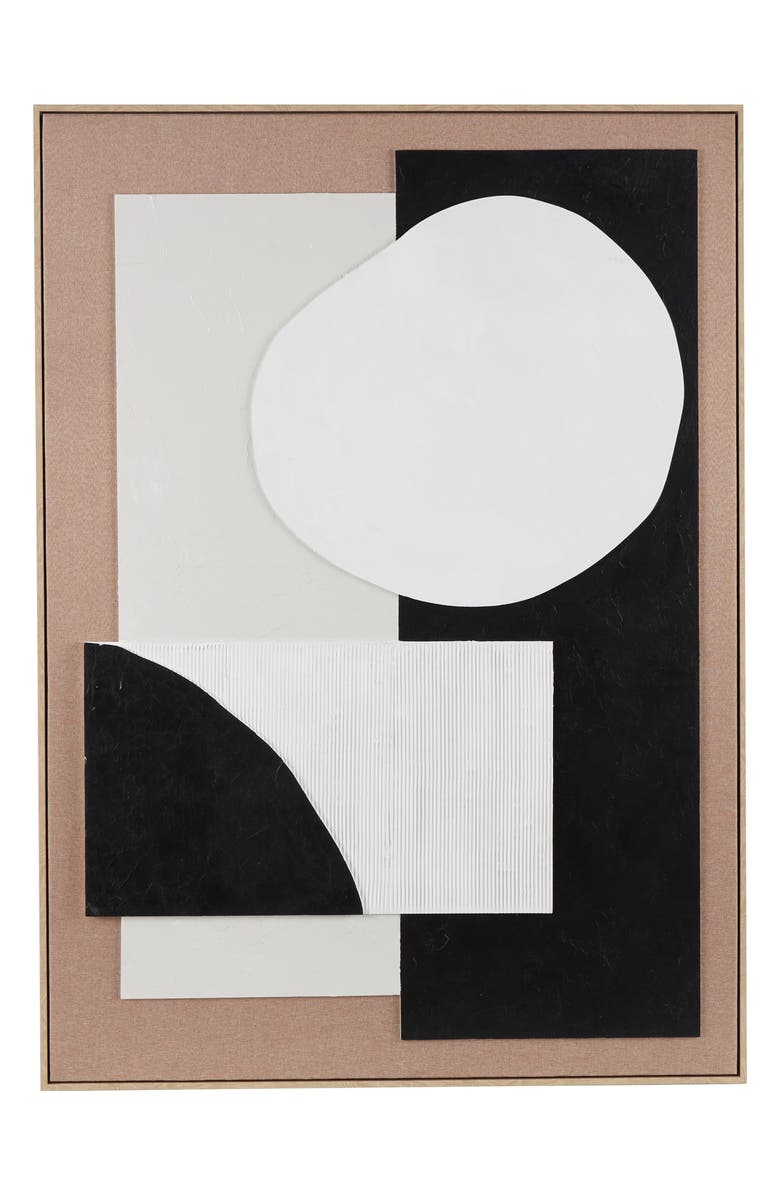 VIVIAN LUNE HOME Abstract Framed Wall Art, Main, color, Brown