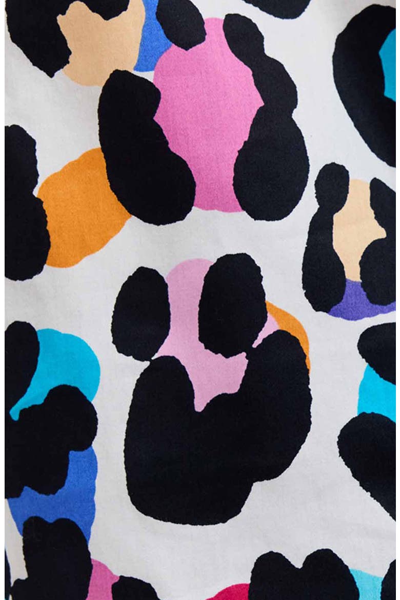 Charlie Colorful Leopard Print Cotton Button-Up Shirt, Alternate, color, MULTI
