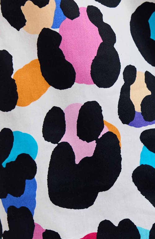 FOXCROFT FOXCROFT CHARLIE COLORFUL LEOPARD PRINT COTTON BUTTON-UP SHIRT 