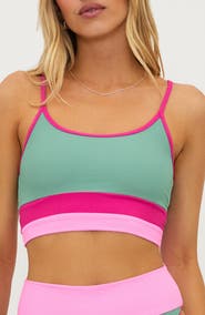 Beach Riot Eva Rib Colorblock Bikini Top