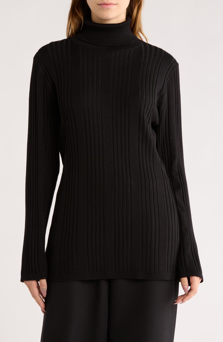 BY DESIGN Yalex Turtleneck Sweater, Main, color, Jet Black