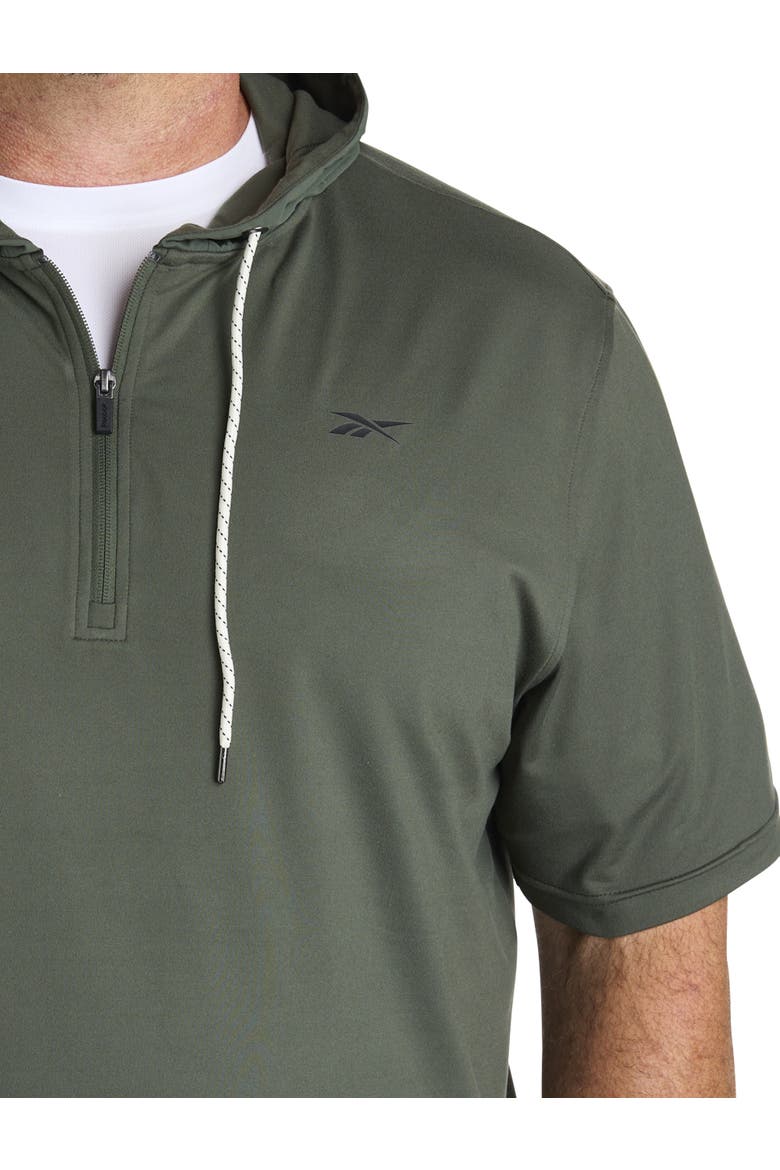 Big & Tall 365 Mixed Media Performance Hoodie V1, Alternate, color, GRIT GREEN