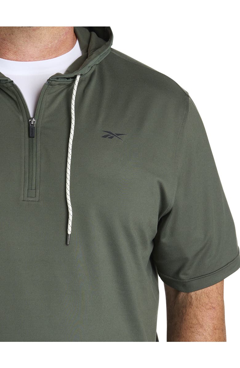 Reebok Big & Tall 365 Mixed Media Performance Hoodie V1, Alternate, color, Grit Green