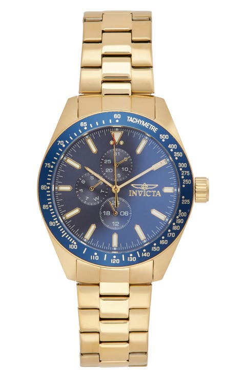 Aviator Quartz Bracelet Watch, 45mm x 12mm