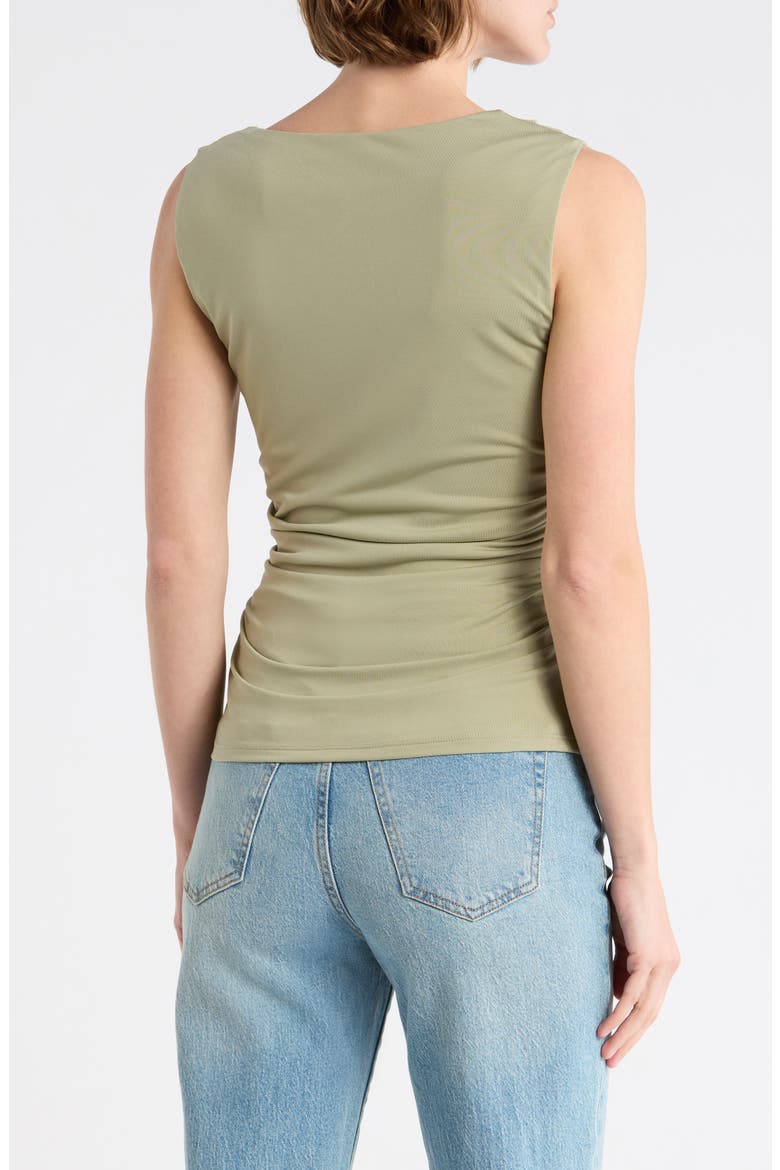 Hardware Ruched Top, Alternate, color, SAGE