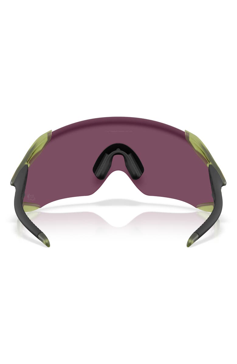 Oakley Gender Inclusive Velo Kato 52mm Rectangle Shield Sunglasses, Alternate, color, Matte Transparent Fern / Prizm