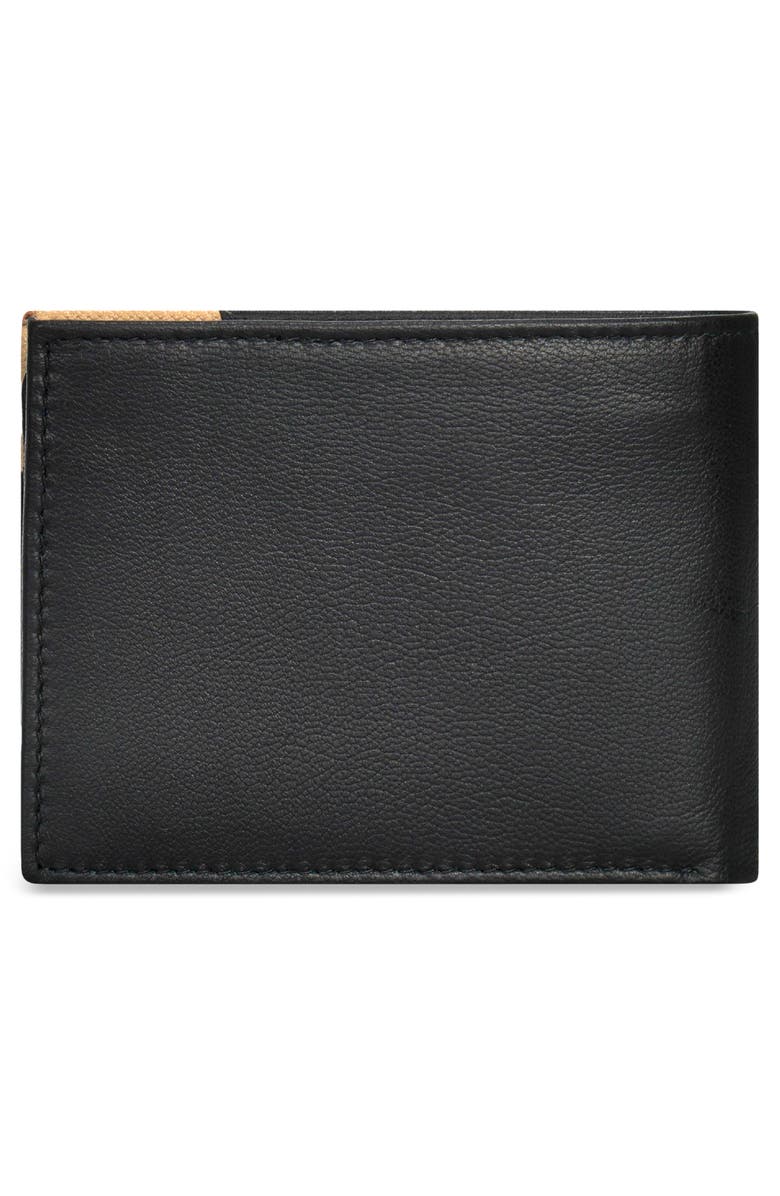 CHAMPS Iconic ID Flap Leather Bifold Wallet, Alternate, color, Black/ Ivory