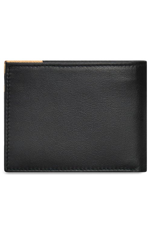CHAMPS CHAMPS ICONIC ID FLAP LEATHER BIFOLD WALLET 