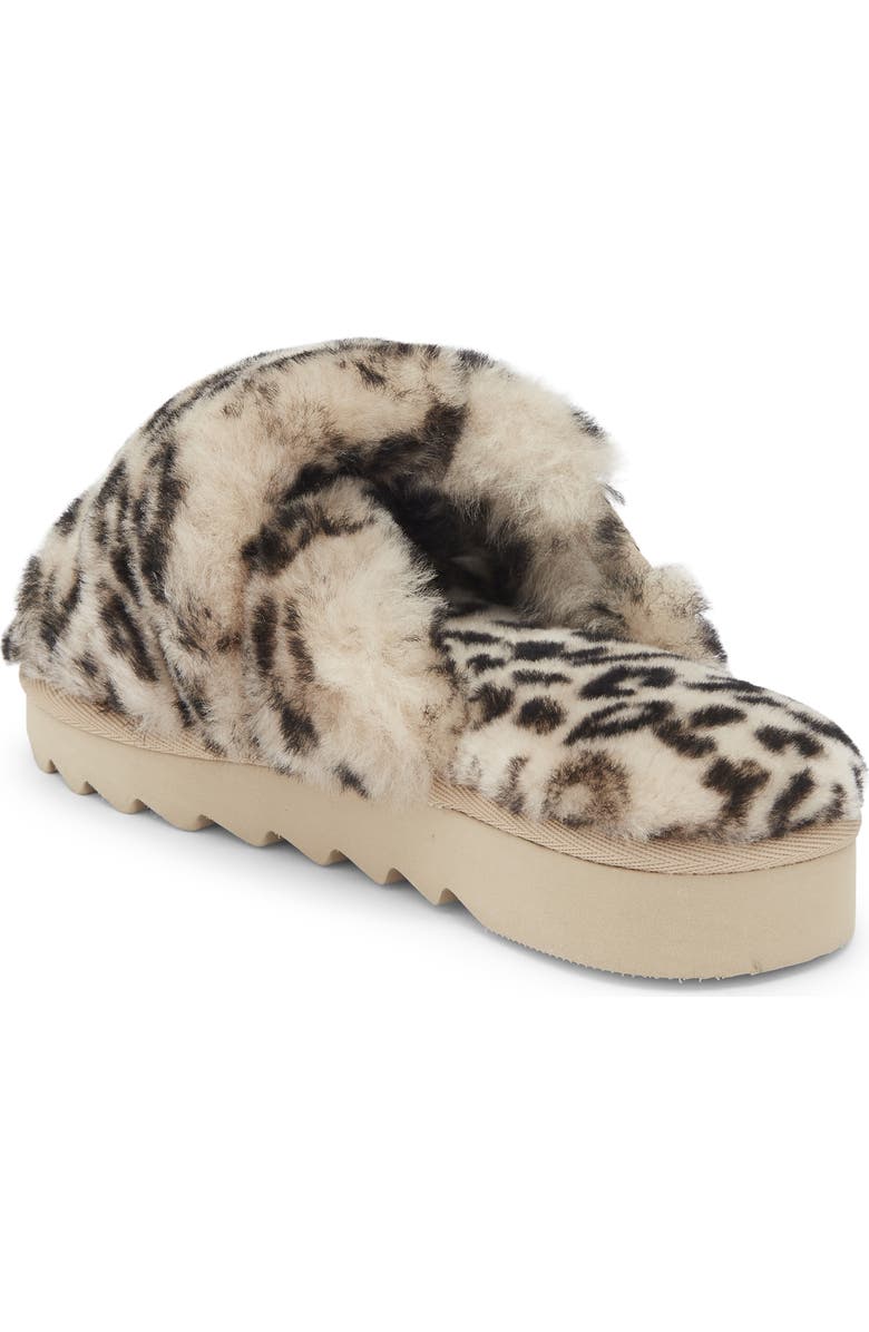 EZ Feet Genuine Shearling Mule, Alternate, color, Leopard