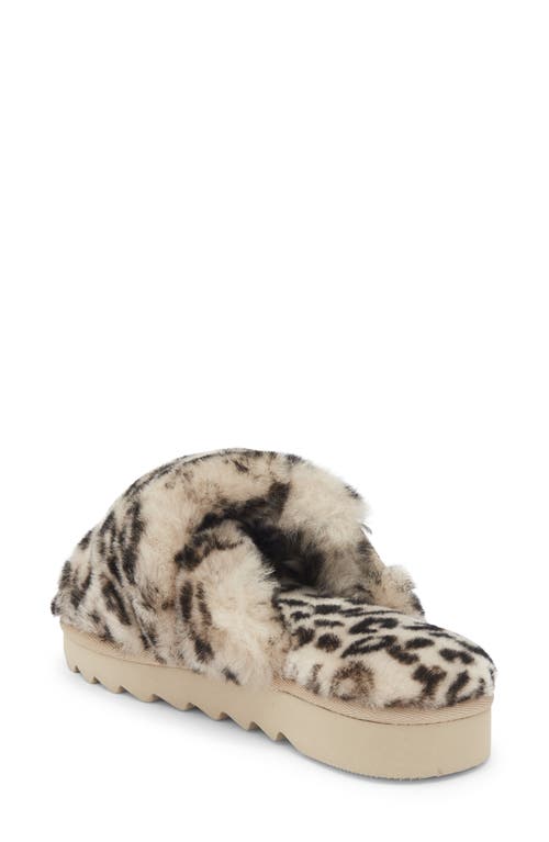 Ez Feet Genuine Shearling Mule In Brown