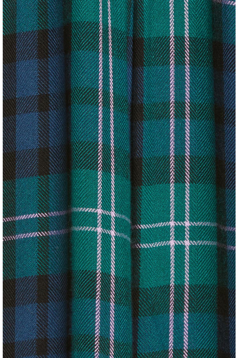 Clara Plaid Pajamas, Alternate, color, MIDNIGHT EMERALD BLUE