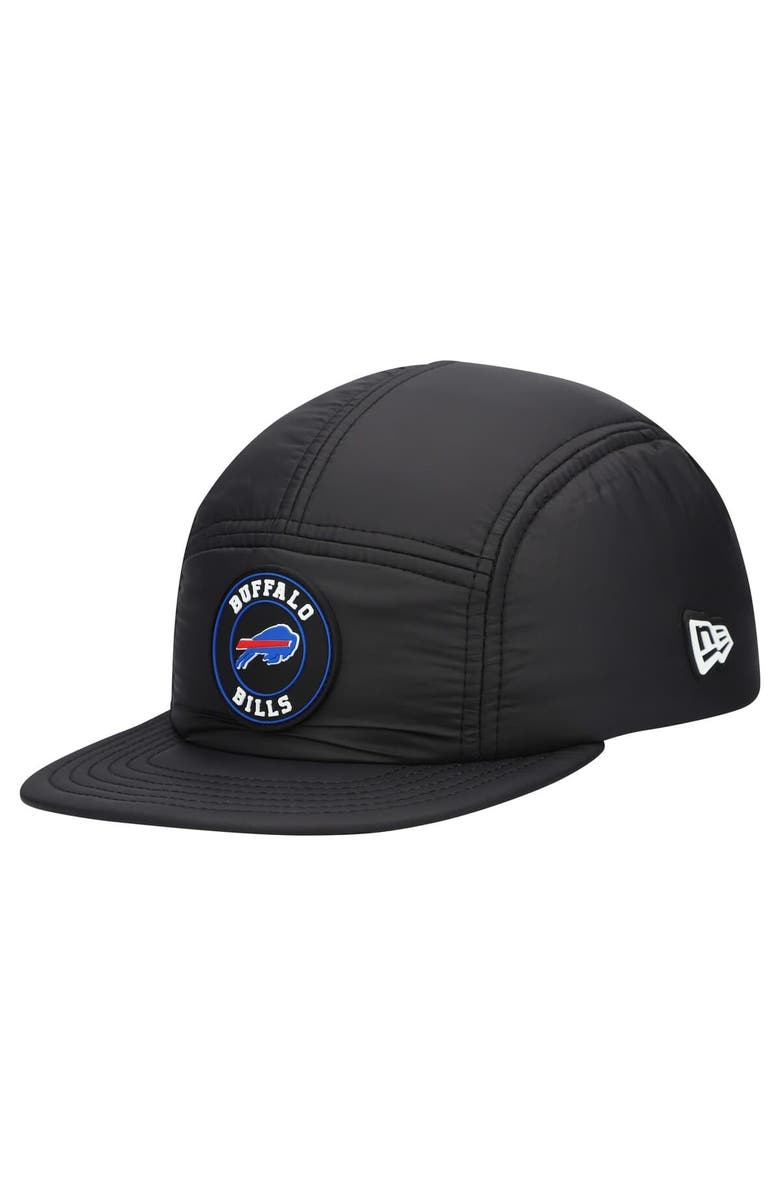 New Era Men's New Era  Black Buffalo Bills Quilted Camper Adjustable Hat, Main, color, Black