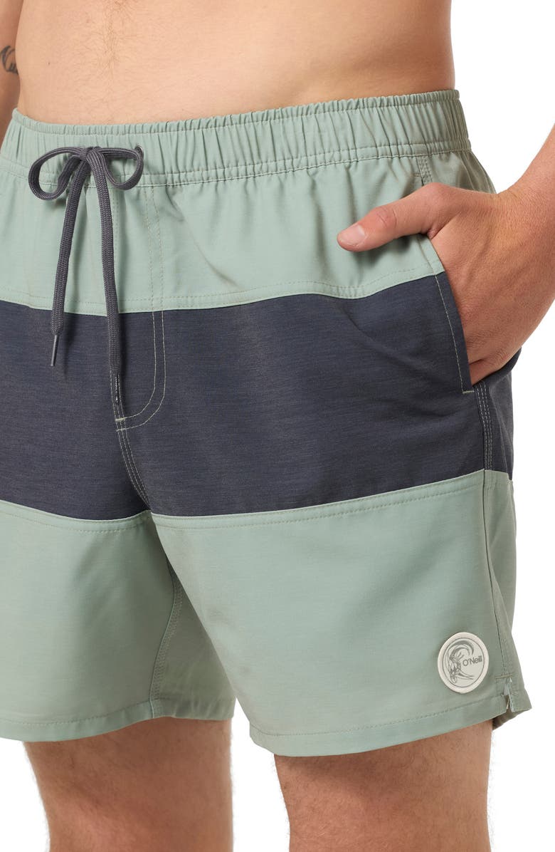 O'Neill OG Midway Volley Swim Trunks, Alternate, color, Seagrass