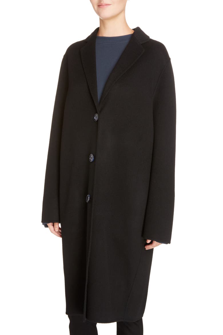 Avalon Wool & Cashmere Coat, Alternate, color, BLACK