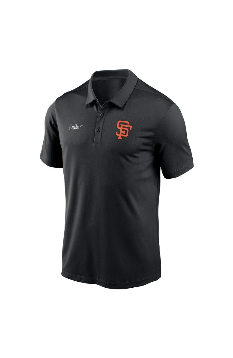 Nike Men's Nike Black San Francisco Giants Cooperstown Collection Rewind Franchise Performance Polo, Alternate, color, Black