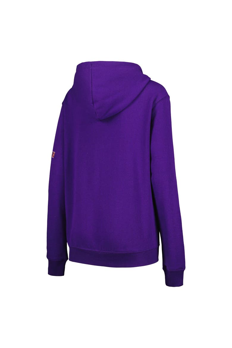 Women's Stadium Athletic Purple Clemson Tigers Big Logo Pullover Hoodie, Alternate, color, Purple