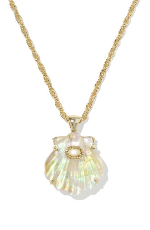 Lucia Short Shell Pendant Necklace