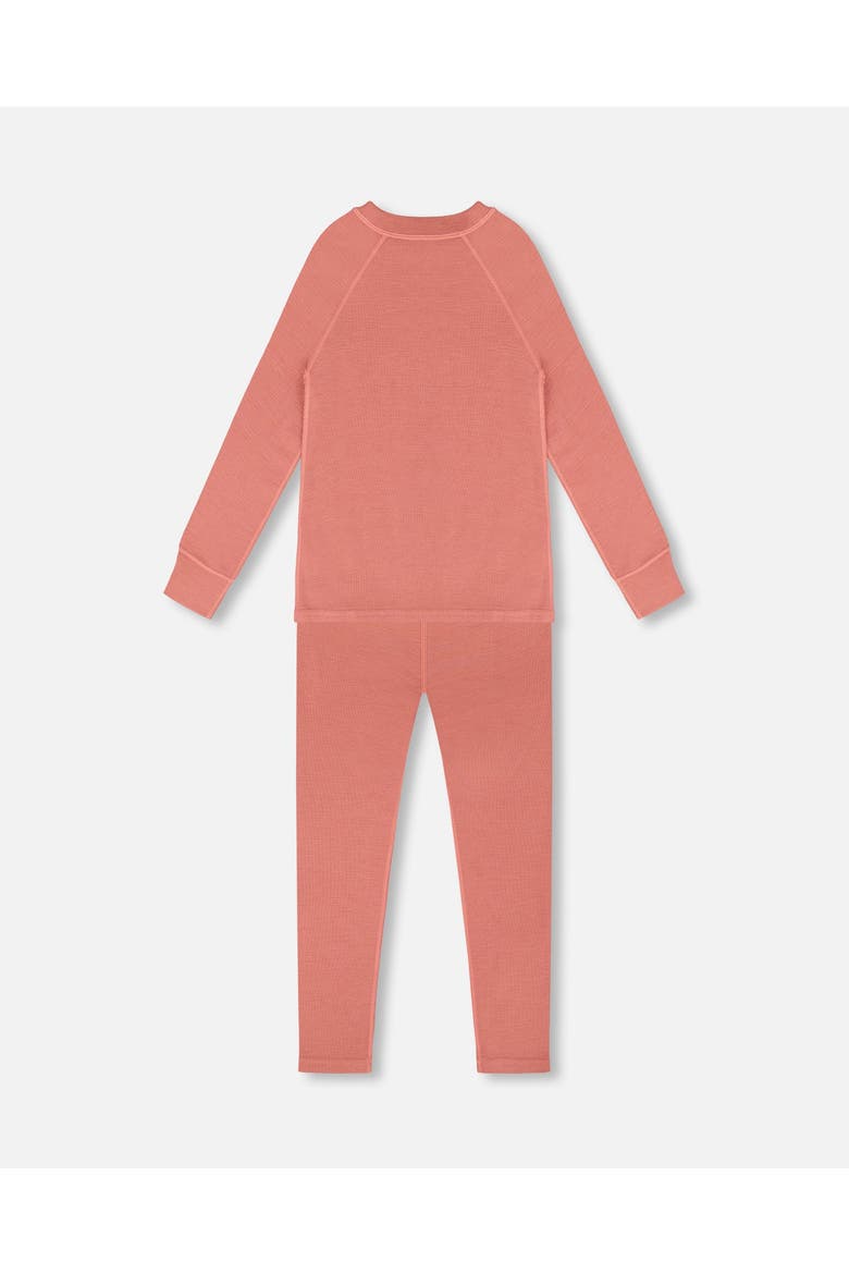 Merino Wool Base Layer Set, Alternate, color, Dusty Pink