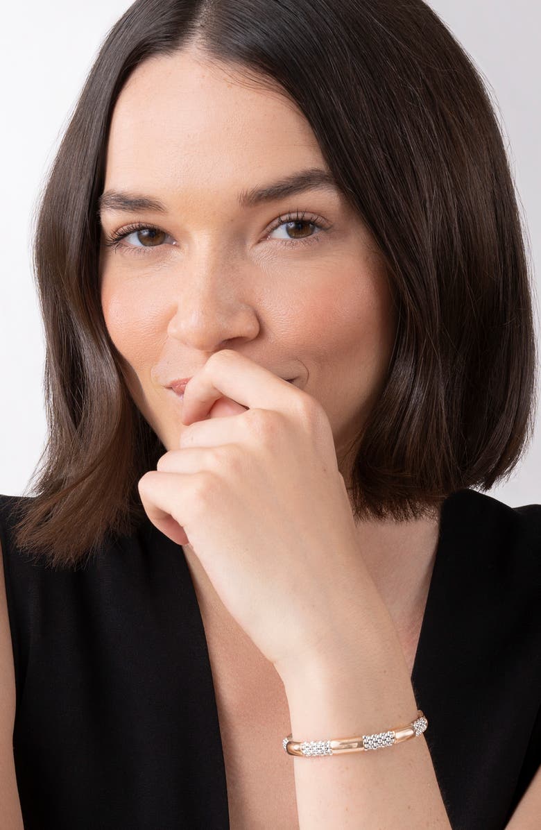 LAGOS High Bar Caviar Rope Bracelet, Alternate, color,